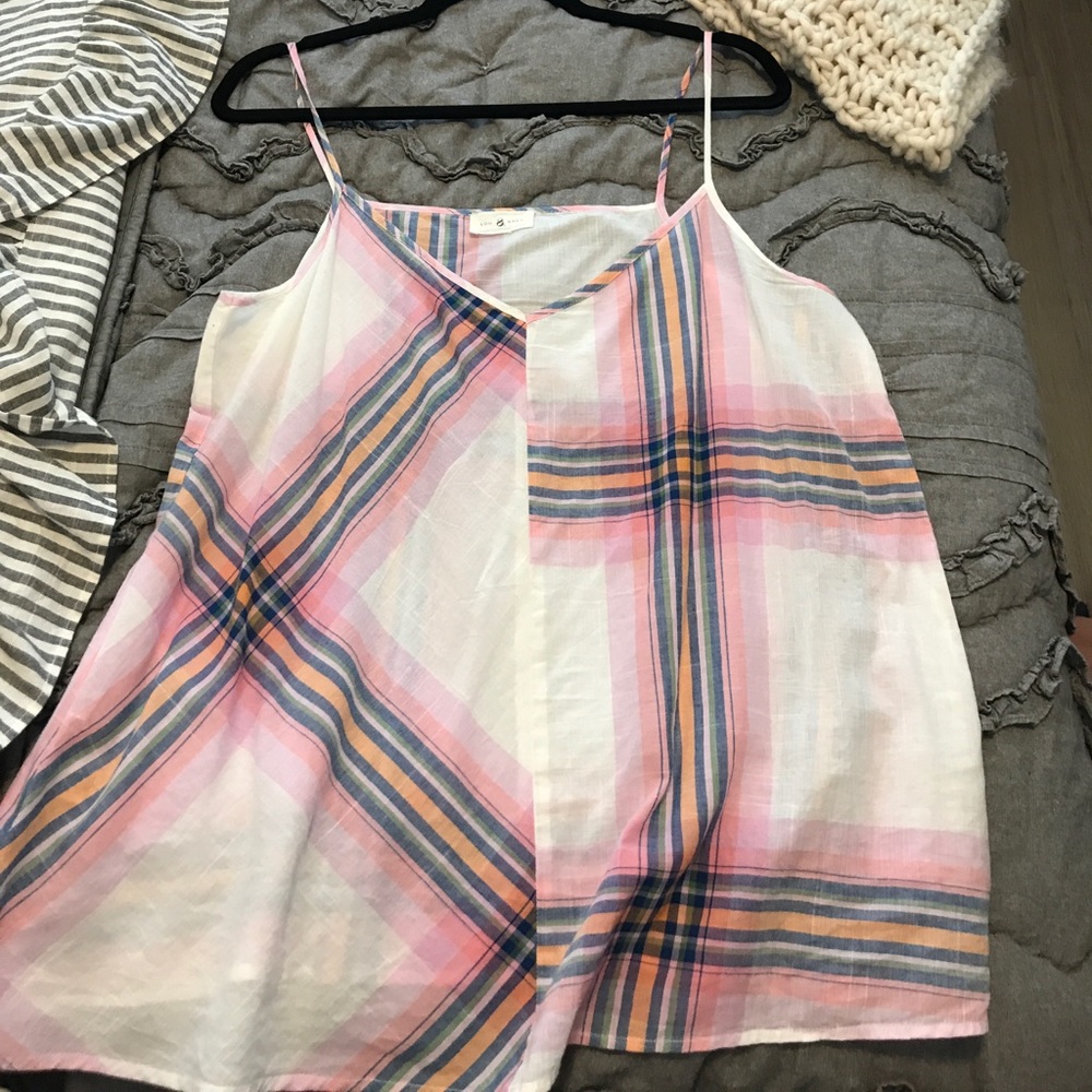 Lou & Grey plaid tank
